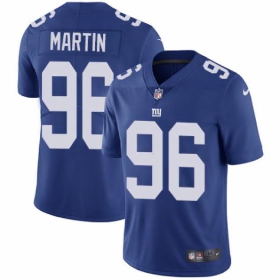 Men's Nike New York Giants 96 Kareem Martin Royal Blue Team Color Vapor Untouchable Limited Player NFL Jersey