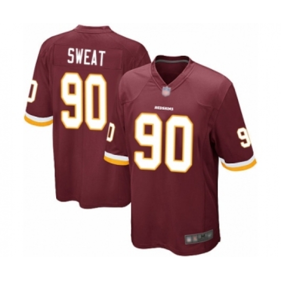 Men's Washington Redskins 90 Montez Sweat Game Burgundy Red Team Color Football Jersey