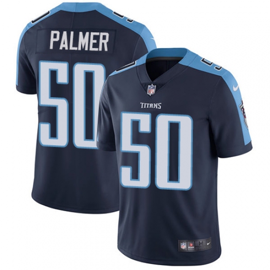 Youth Nike Tennessee Titans 50 Nate Palmer Elite Navy Blue Alternate NFL Jersey