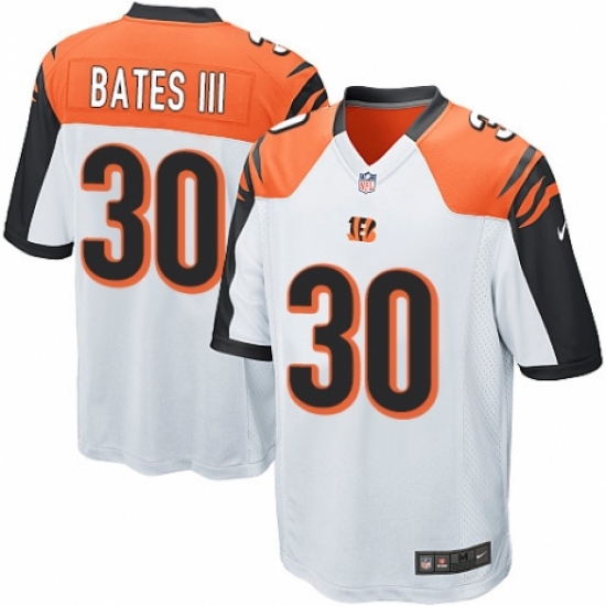 Men's Nike Cincinnati Bengals 30 Jessie Bates III Game White NFL Jersey