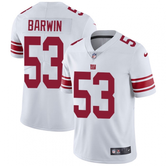 Men's Nike New York Giants 53 Connor Barwin White Vapor Untouchable Limited Player NFL Jersey