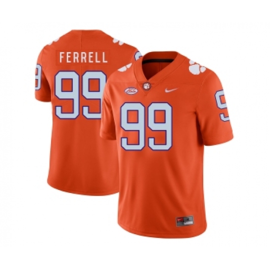 Clemson Tigers 99 Clelin Ferrell Orange Nike College Football Jersey