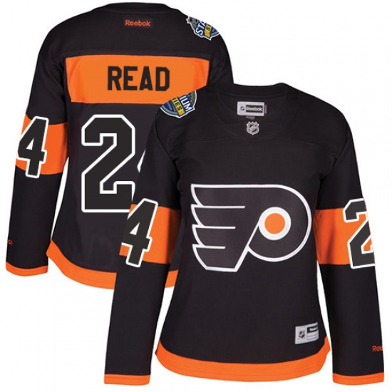 Women's Reebok Philadelphia Flyers 24 Matt Read Premier Black 2017 Stadium Series NHL Jersey