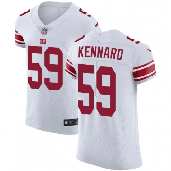 Men's Nike New York Giants 59 Devon Kennard White Vapor Untouchable Elite Player NFL Jersey