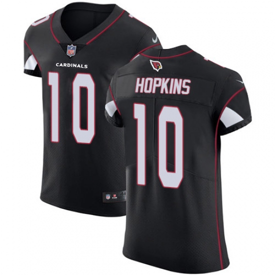 Men's Nike Arizona Cardinals 10 DeAndre Hopkins Black Alternate Stitched NFL New Elite Jersey