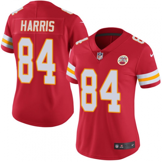 Women's Nike Kansas City Chiefs 84 Demetrius Harris Red Team Color Vapor Untouchable Limited Player NFL Jersey