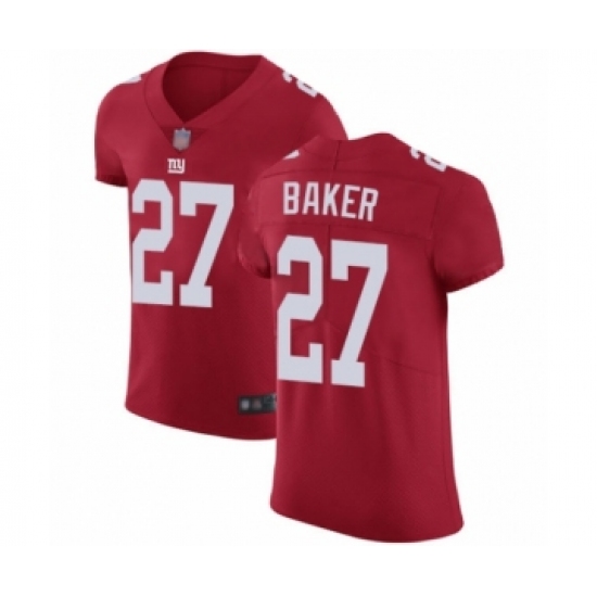 Men's New York Giants 27 Deandre Baker Red Alternate Vapor Untouchable Elite Player Football Jersey