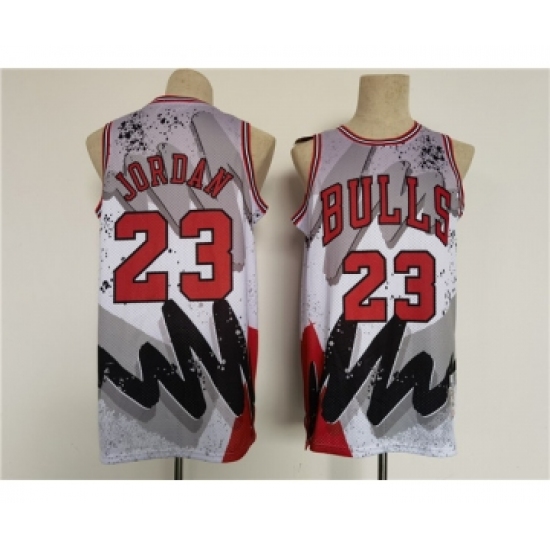 Men's Chicago Bulls 23 Michael Jordan Throwback basketball Jersey