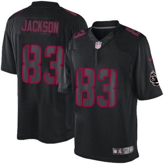 Men's Nike Tampa Bay Buccaneers 83 Vincent Jackson Elite Black Impact NFL Jersey