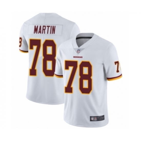 Men's Washington Redskins 78 Wes Martin White Vapor Untouchable Limited Player Football Jersey