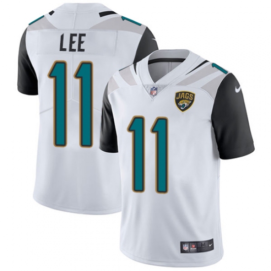 Men's Nike Jacksonville Jaguars 11 Marqise Lee White Vapor Untouchable Limited Player NFL Jersey