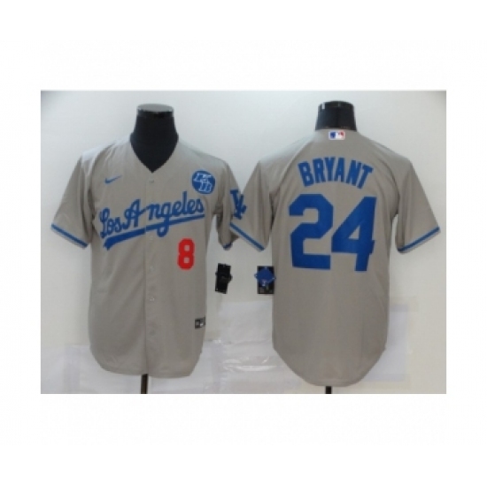 Los Angeles Dodgers Kobe Bryant Gray Jerseys