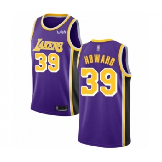 Youth Los Angeles Lakers 39 Dwight Howard Swingman Purple Basketball Jersey - Statement Edition