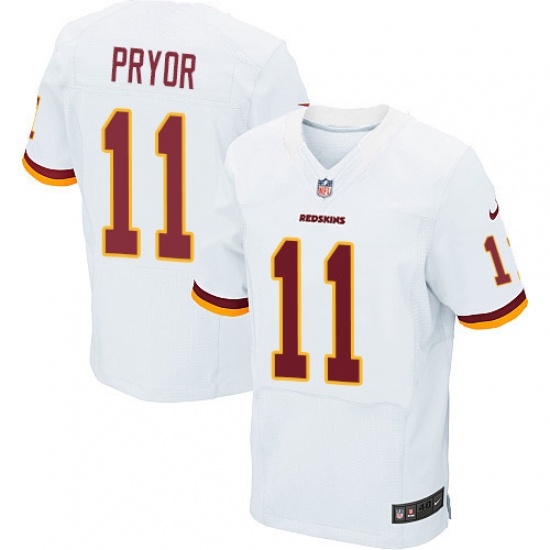 Men's Nike Washington Redskins 11 Terrelle Pryor Elite White NFL Jersey