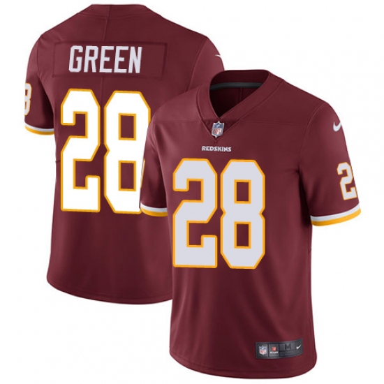 Men's Nike Washington Redskins 28 Darrell Green Burgundy Red Team Color Vapor Untouchable Limited Player NFL Jersey