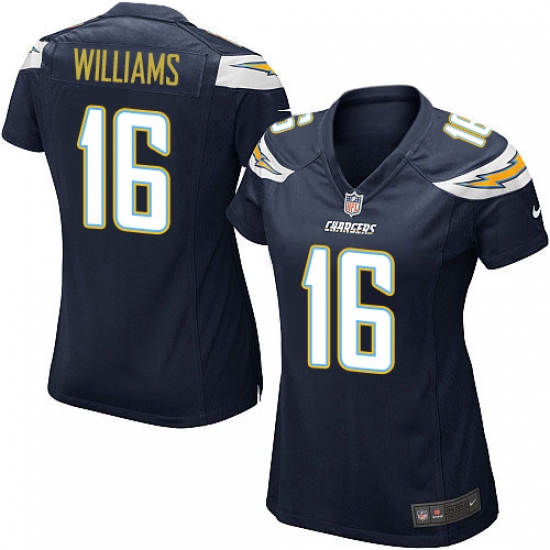 Women's Nike Los Angeles Chargers 16 Tyrell Williams Game Navy Blue Team Color NFL Jersey