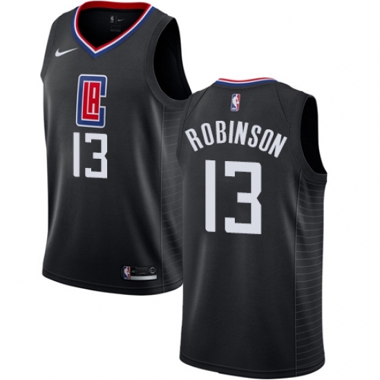 Women's Nike Los Angeles Clippers 13 Jerome Robinson Swingman Black NBA Jersey Statement Edition