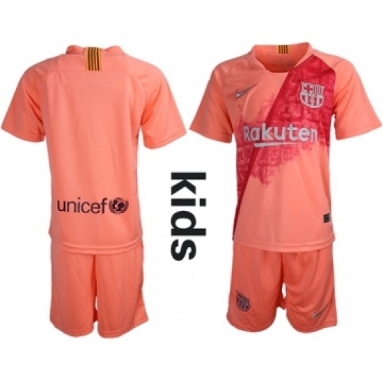 Barcelona Blank Third Kid Soccer Club Jersey