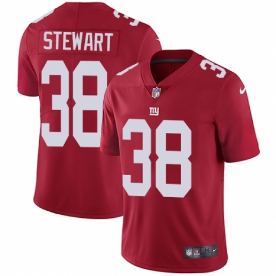 Youth Nike New York Giants 38 Jonathan Stewart Red Alternate Vapor Untouchable Elite Player NFL Jersey