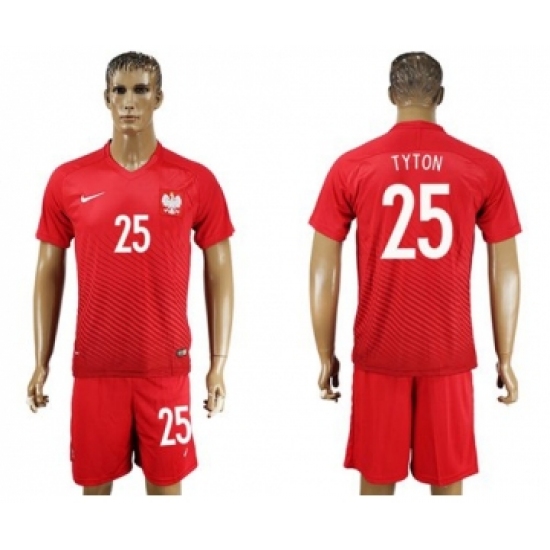 Poland 25 Tyton Away Soccer Country Jersey