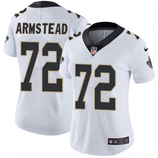 Women's Nike New Orleans Saints 72 Terron Armstead Elite White NFL Jersey