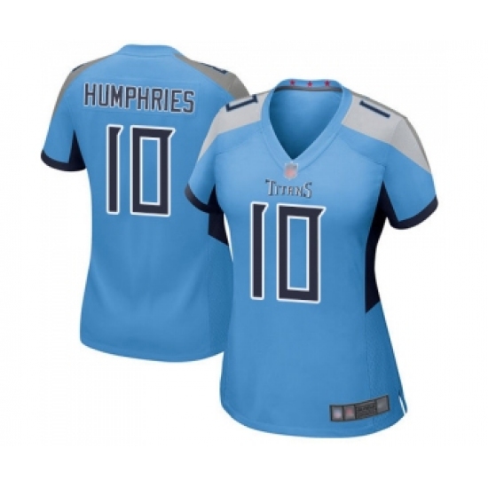 Women's Tennessee Titans 10 Adam Humphries Game Light Blue Alternate Football Jersey