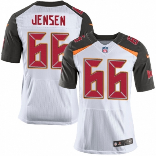 Men's Nike Tampa Bay Buccaneers 66 Ryan Jensen Elite White NFL Jersey