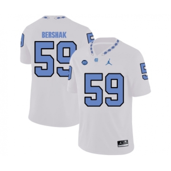 North Carolina Tar Heels 59 Andy Bershak White College Football Jersey