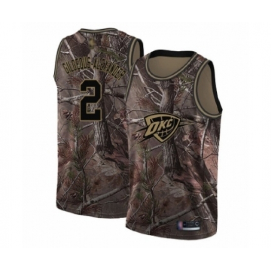 Youth Oklahoma City Thunder 2 Shai Gilgeous-Alexander Swingman Camo Realtree Collection Basketball Jersey