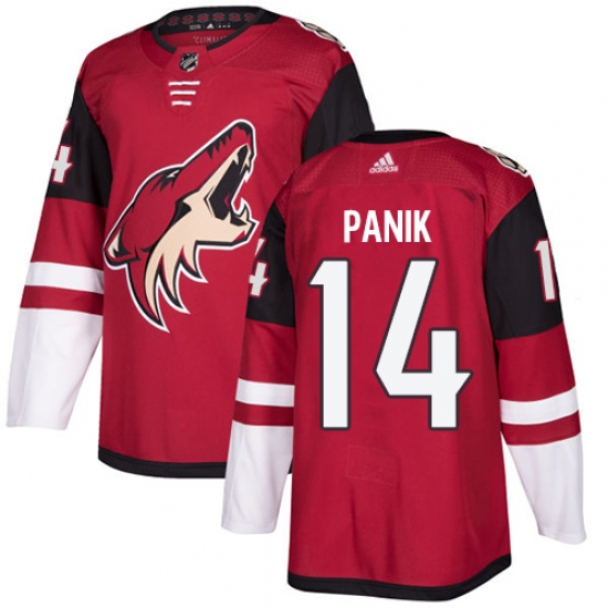 Men's Adidas Arizona Coyotes 14 Richard Panik Authentic Burgundy Red Home NHL Jersey