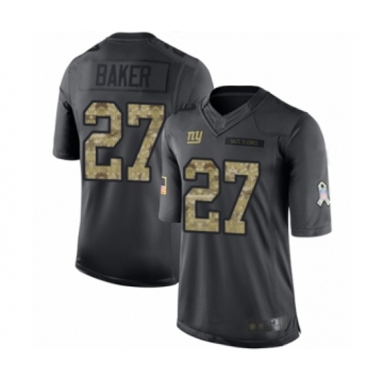 Youth New York Giants 27 Deandre Baker Limited Black 2016 Salute to Service Football Jersey