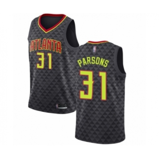 Women's Atlanta Hawks 31 Chandler Parsons Authentic Black Basketball Jersey - Icon Edition