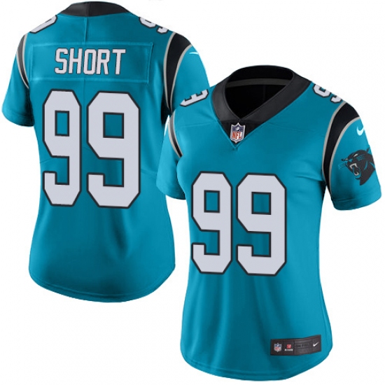 Women's Nike Carolina Panthers 99 Kawann Short Blue Alternate Vapor Untouchable Limited Player NFL Jersey