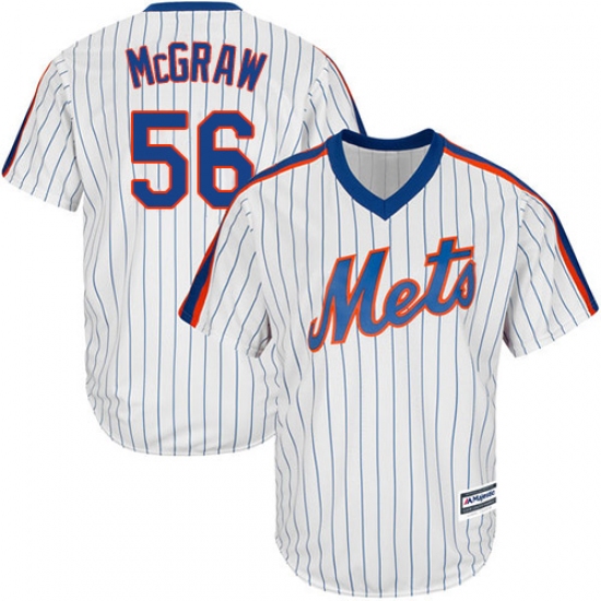 Men's Majestic New York Mets 45 Tug McGraw Replica White Alternate Cool Base MLB Jersey