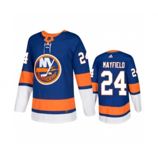 Men's New York Islanders 24 Scott Mayfield Royal Stitched Jersey