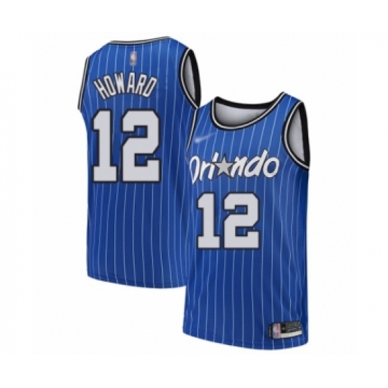 Women's Orlando Magic 12 Dwight Howard Swingman Blue Hardwood Classics Basketball Jersey