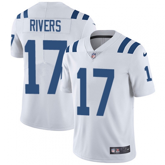 Youth Nike Indianapolis Colts 17 Philip Rivers White Stitched NFL Vapor Untouchable Limited Jersey