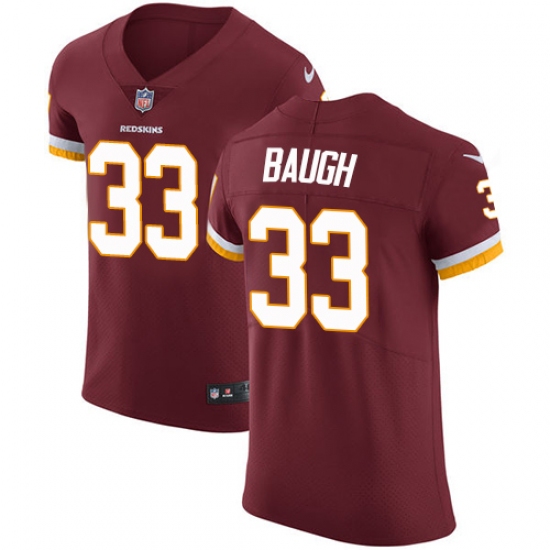 Men's Nike Washington Redskins 33 Sammy Baugh Elite Burgundy Red Team Color NFL Jersey