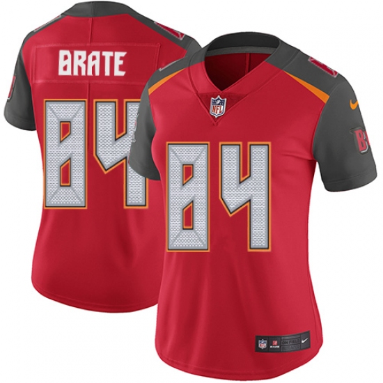 Women's Nike Tampa Bay Buccaneers 84 Cameron Brate Elite Red Team Color NFL Jersey