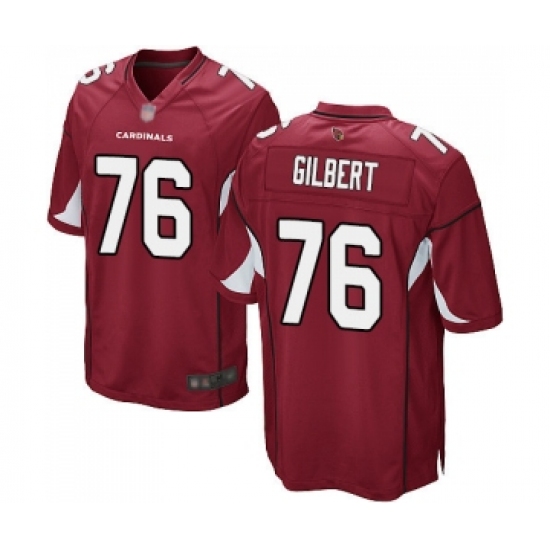 Men's Arizona Cardinals 76 Marcus Gilbert Game Red Team Color Football Jersey