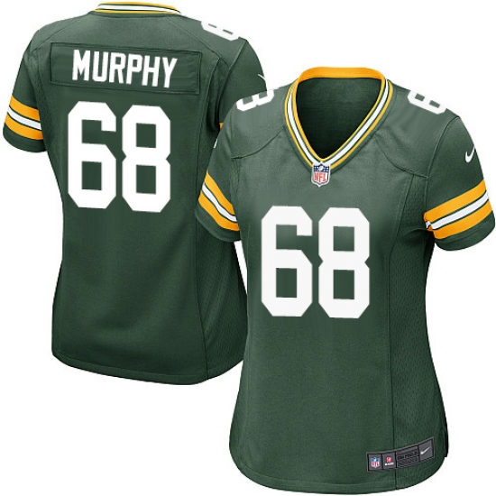 Women's Nike Green Bay Packers 68 Kyle Murphy Game Green Team Color NFL Jersey