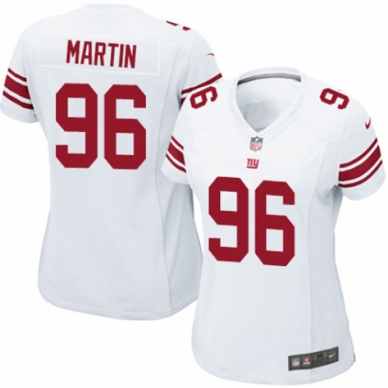 Women's Nike New York Giants 96 Kareem Martin Game White NFL Jersey