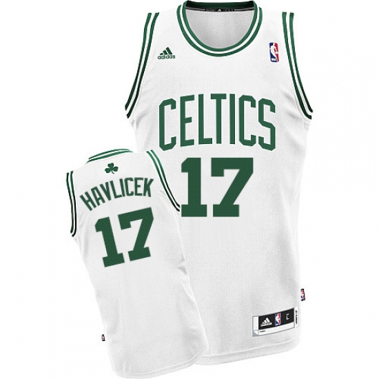 Men's Adidas Boston Celtics 17 John Havlicek Swingman White Home NBA Jersey