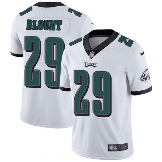 Men's Nike Philadelphia Eagles 29 LeGarrette Blount White Vapor Untouchable Limited Player NFL Jersey