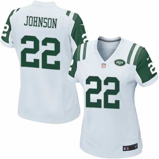 Women's Nike New York Jets 22 Trumaine Johnson Game White NFL Jersey