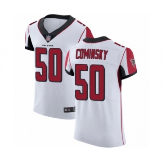 Men's Atlanta Falcons 50 John Cominsky White Vapor Untouchable Elite Player Football Jersey