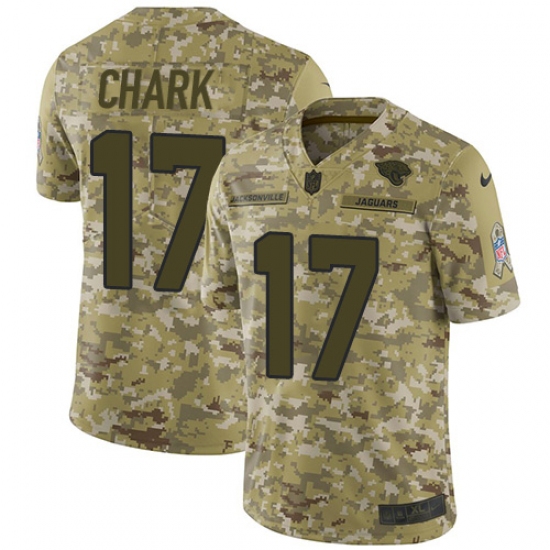 Men's Nike Jacksonville Jaguars 17 DJ Chark Limited Camo 2018 Salute to Service NFL Jersey