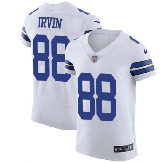 Men's Nike Dallas Cowboys 88 Michael Irvin Elite White NFL Jersey