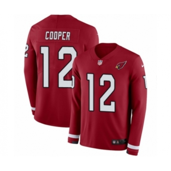 Youth Nike Arizona Cardinals 12 Pharoh Cooper Limited Red Therma Long Sleeve NFL Jersey