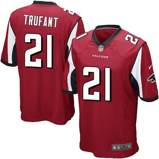 Men's Nike Atlanta Falcons 21 Desmond Trufant Game Red Team Color NFL Jersey